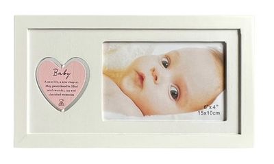 Baby Photo Frame with Double Sided Rotating Heart