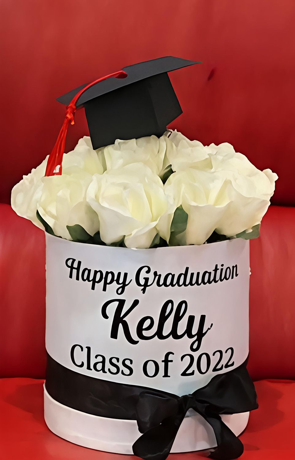 White Rose Graduation Box