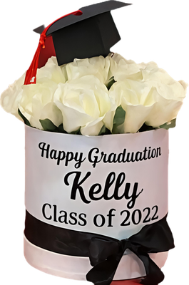 White Rose Graduation Box