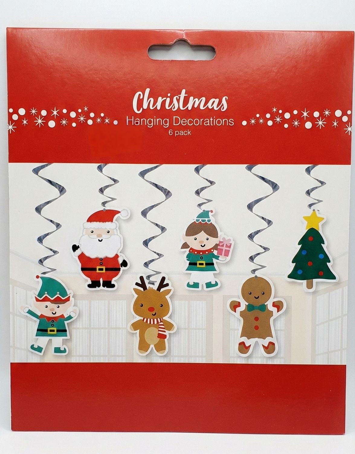 Christmas Hanging Decorations – 6 Pack