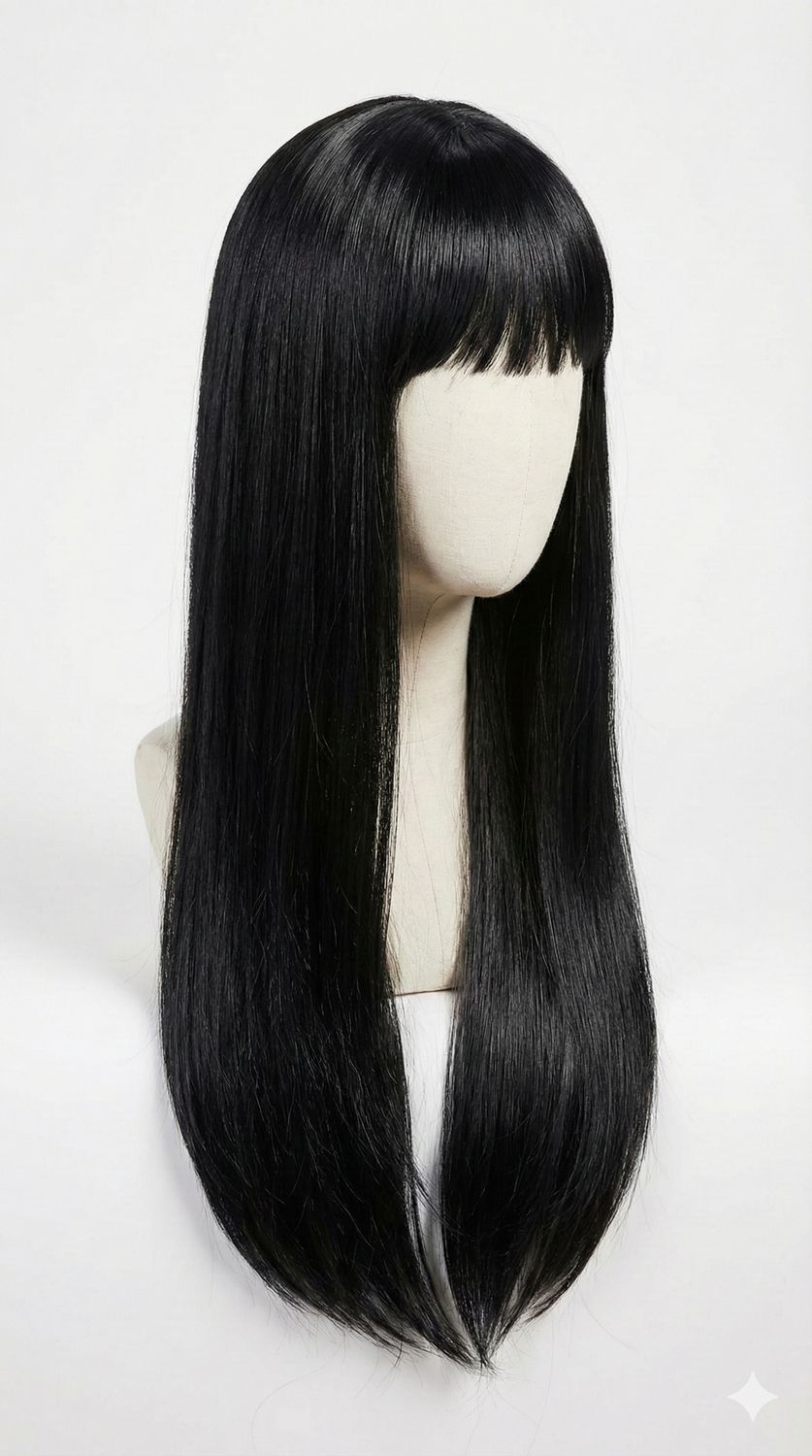 Black long Hair Party Wig