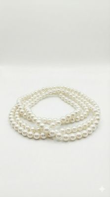 White Pearl Beads Necklace