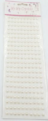 Self-Adhesive White Pearl Stickers