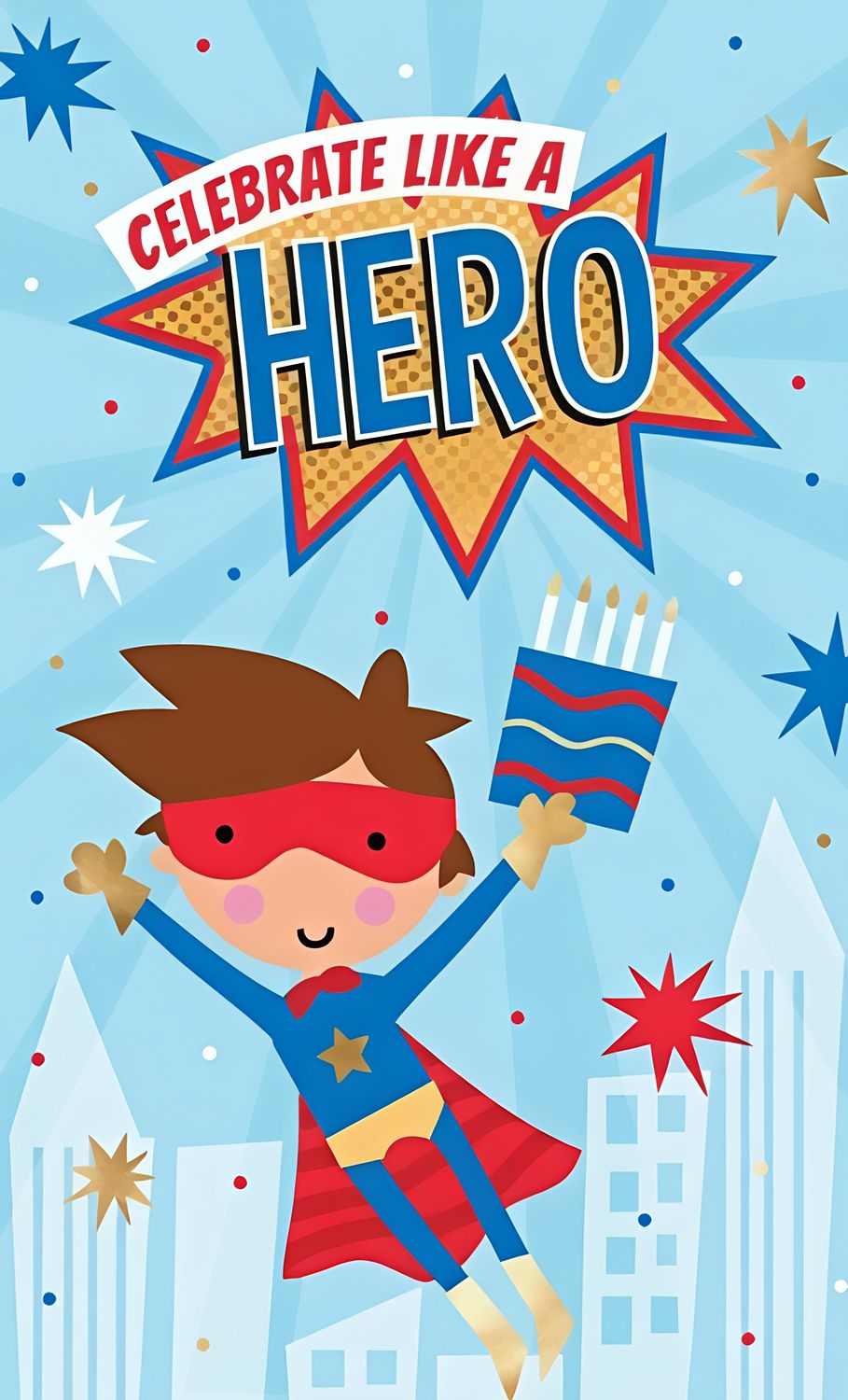 Celebrate Like a Hero – Birthday Greeting Card