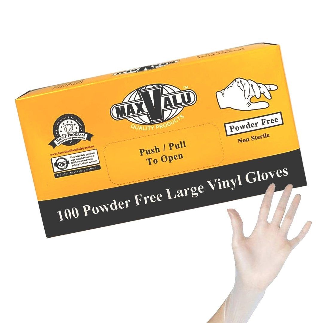 Powder-Free Large Vinyl Gloves