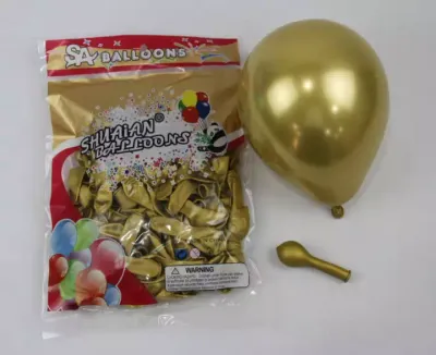 Gold Metallic 12 inch Balloon Pack