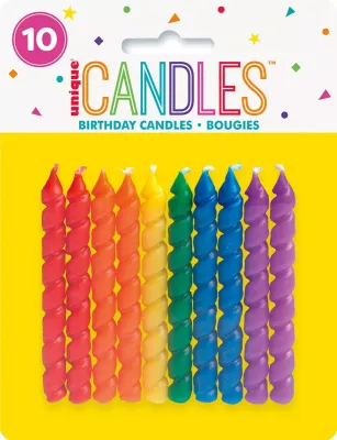 Spiral Birthday Candles
