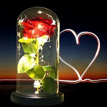 Light-Up Red Rose