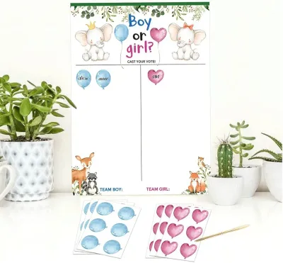 Gender Reveal Voting Game White Board