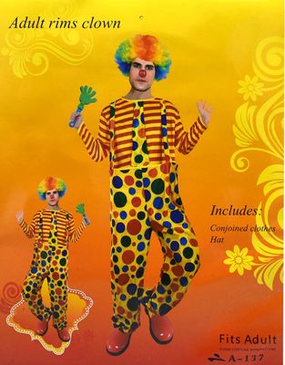 Adult Party Clown Costume