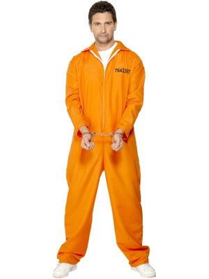 Prisoner Costume – Orange Jumpsuit (XL)