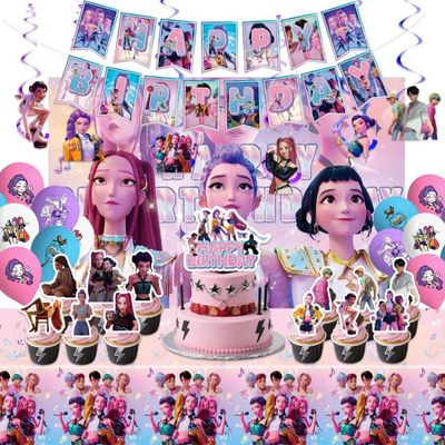 K-pop Demon Hunter happy birthday party decoration
