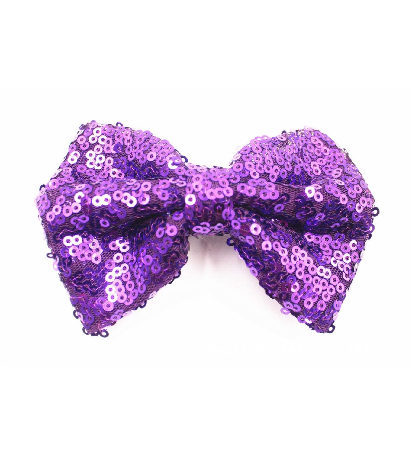 Purple Sequin Hair Bow