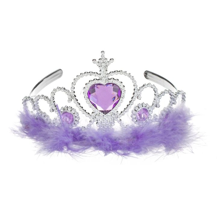 ​Princess Tiara Crown – Fluffy Feather Design