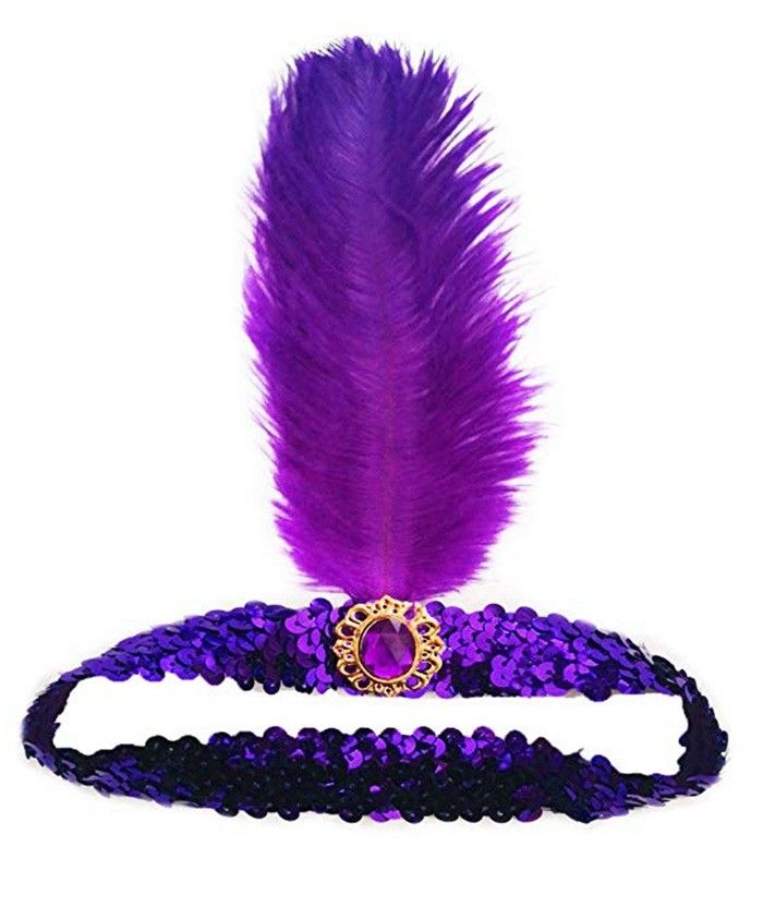 Purple Flapper Headpiece – Vintage
