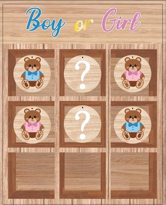 Gender Reveal Game Board – Boy or Girl Tic Tac Style Game