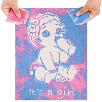 Gender Reveal Sand Art Canvas Kit – Boy or Girl