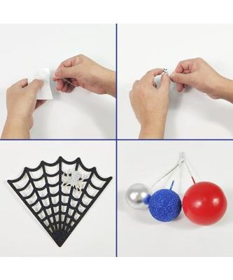 Spider Theme Cake Topper Decoration Set