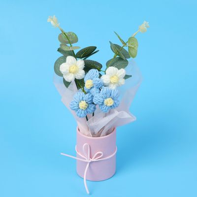 Handmade Crochet Flower Bouquet – Gift Box Arrangement