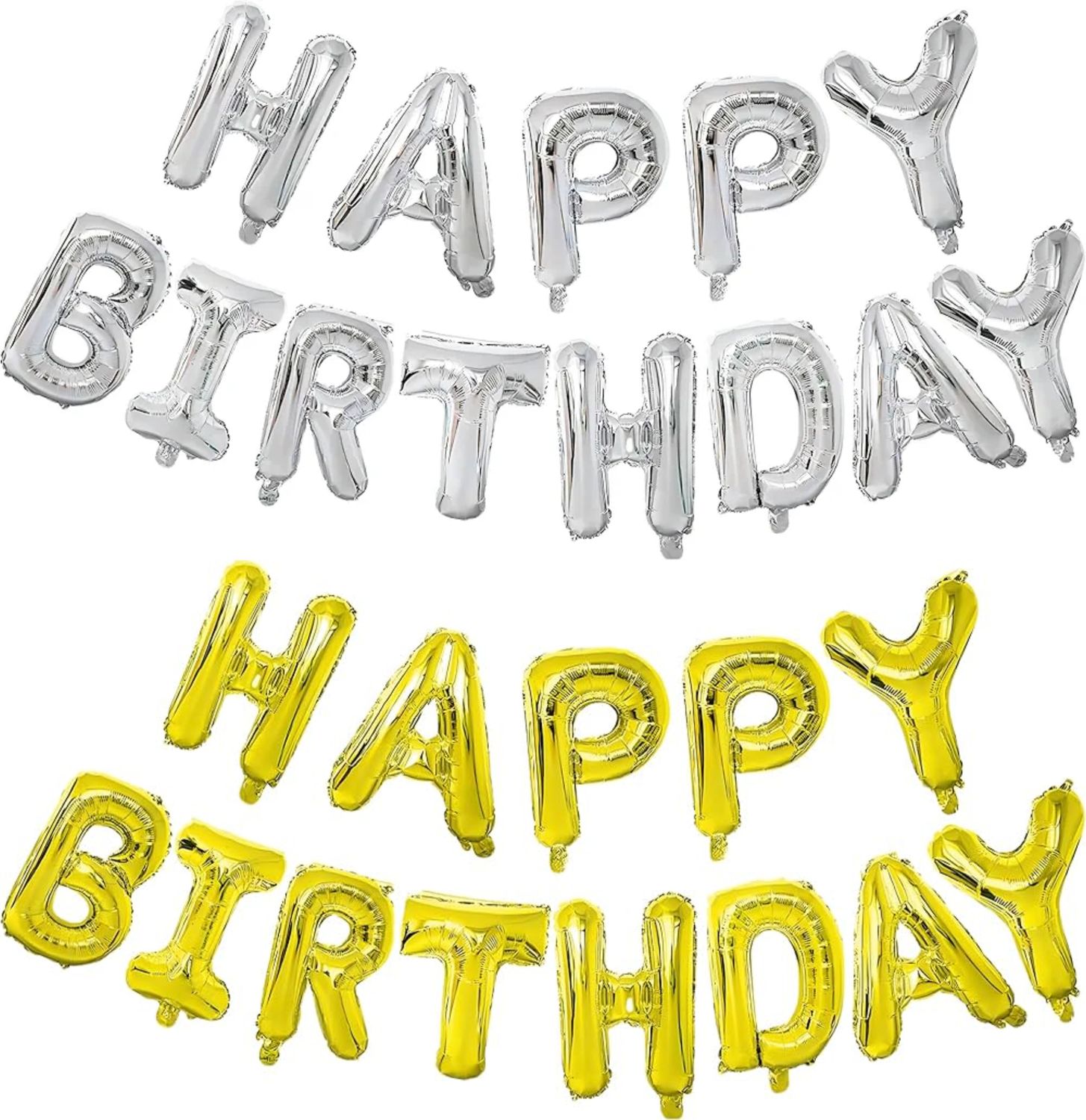 Happy Birthday Foil Balloon Banner