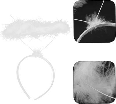 Angel Halo Headband – White Feather