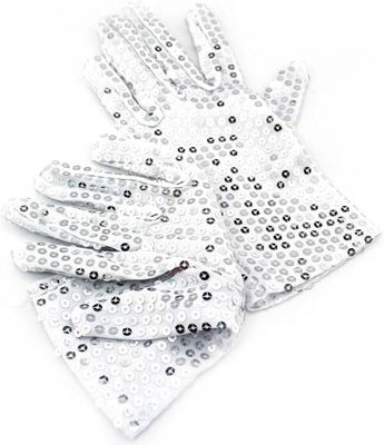 Sequin Party Gloves – Silver Gloves