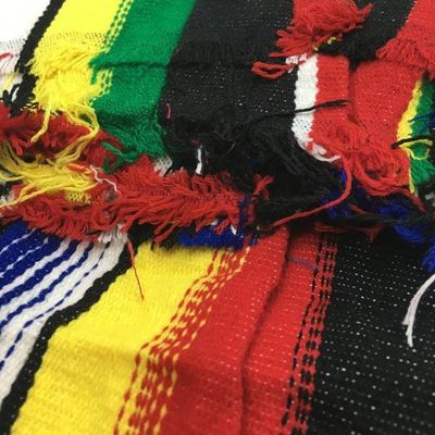 Mexican Poncho Costume – Multicolor Fiesta Poncho (Adult Size)