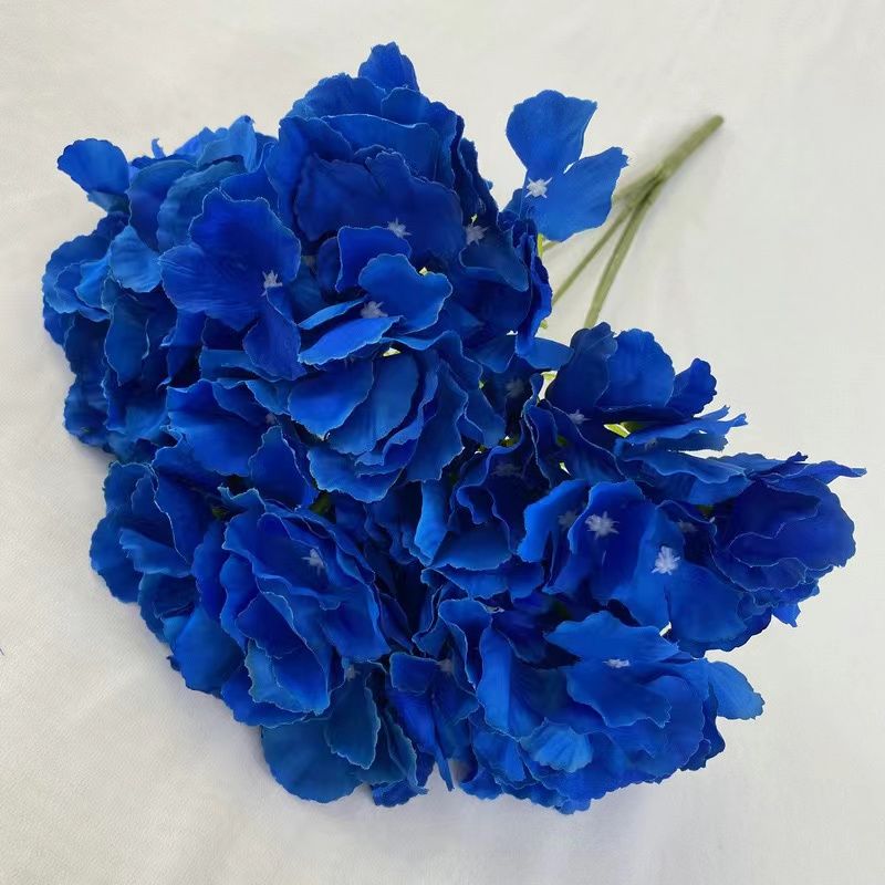 Artificial Blue Hydrangea Flower Bunch