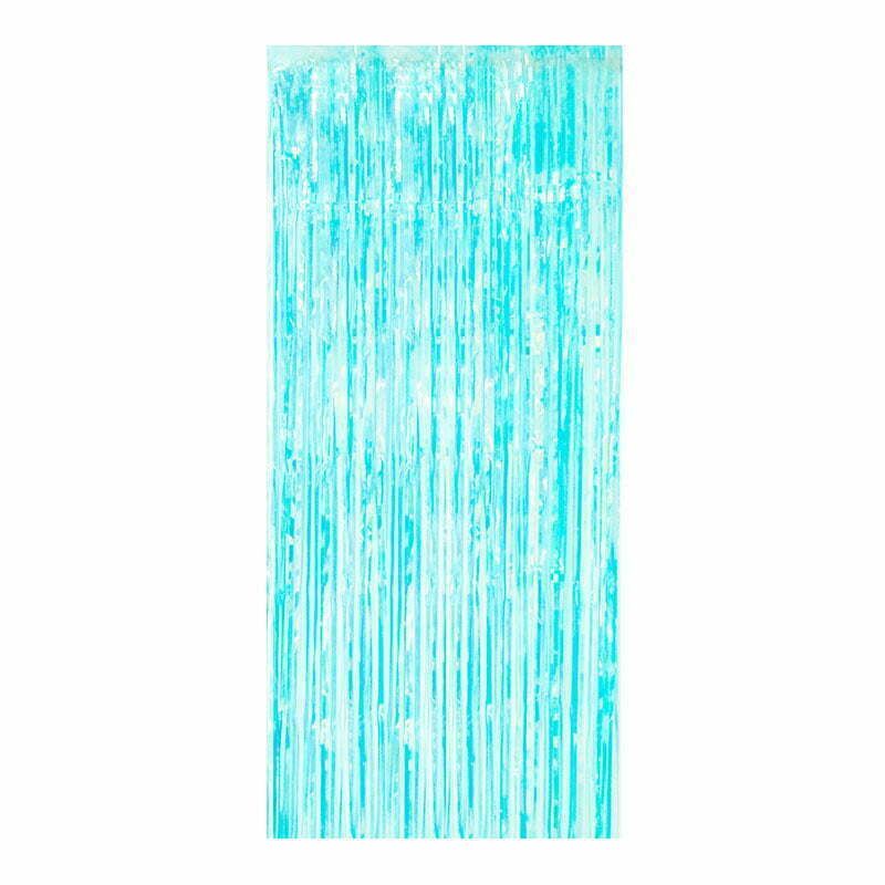 Foil Curtain Iridescent Blue
