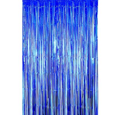 Foil Curtain Dark Blue