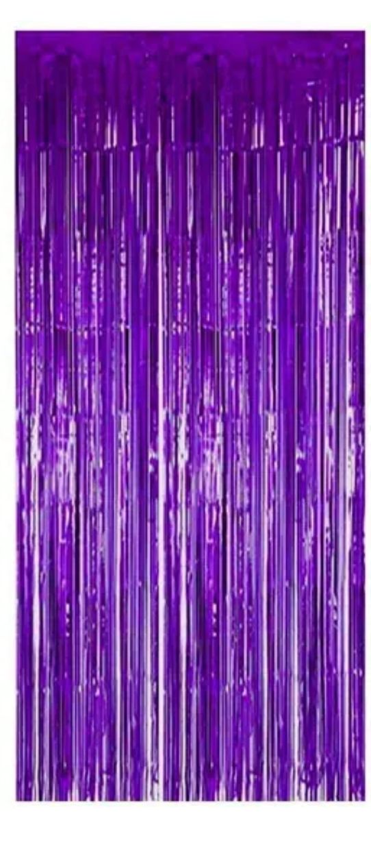 Foil Curtain Metallic Purple