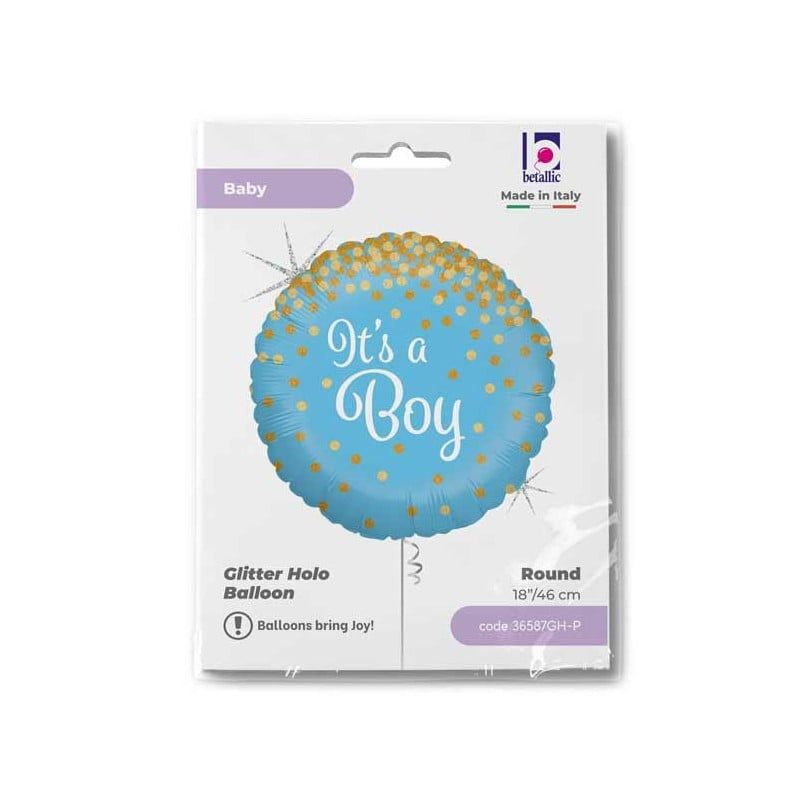 It’s a Boy Blue Foil Balloon (18”)