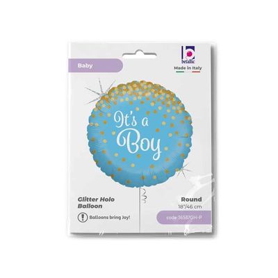 It’s a Boy Blue Foil Balloon (18”)