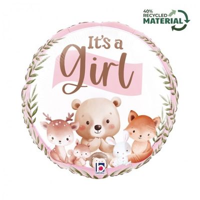 It’s a Girl Bear theme Foil Balloon (18”)