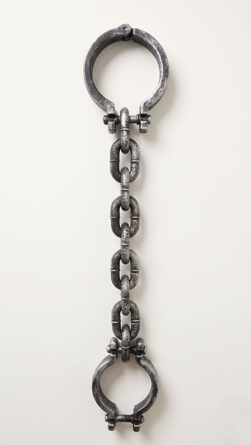 Medieval Handcuffs with Chain – Halloween Costume Accessory