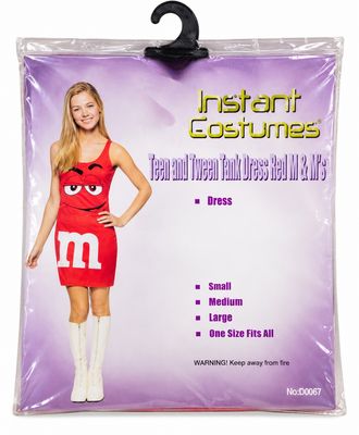 Women's Red M&amp;M Costume Dress