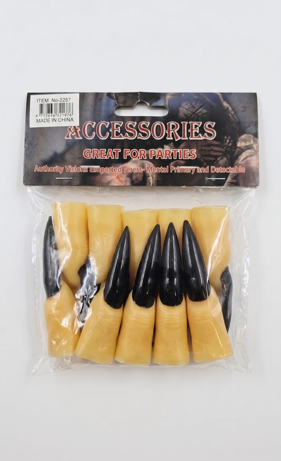 Black Witch Nails – Halloween Costume Accessory Set