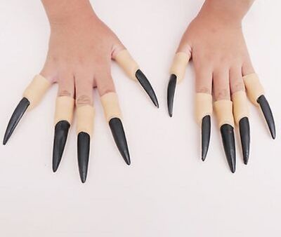 Black Witch Nails – Halloween Costume Accessory Set