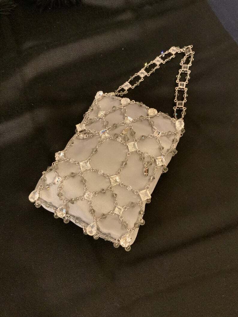 Swarovski Paris crystal evening bag