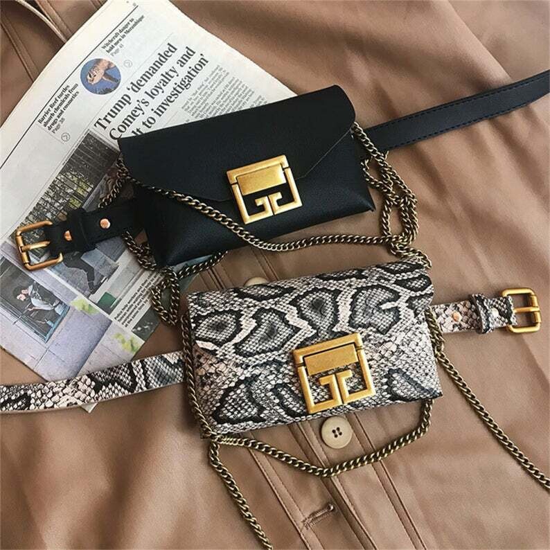 Handbag Wallet Wallet Card Case Ladies Chain Strap Fashion Women&#39;s Chest Bag Waist Bag Mobile Phone Messenger Shoulder Bag