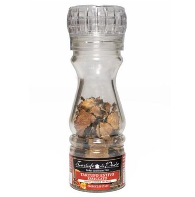 DRIED SUMMER BLACK TRUFFLE IN THE MILL