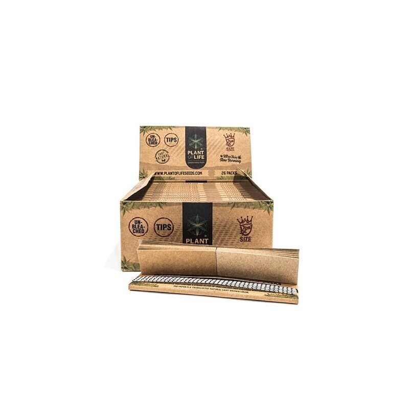 Papel PlantOfLife KS Slim Sin Blanquear + Tips