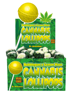 Chupa-Chups De Cannabis Bubblegum Lemon Haze