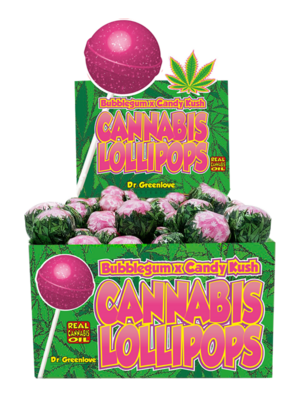 Chupa-Chups De Cannabis Bubblegum x Candy Kush