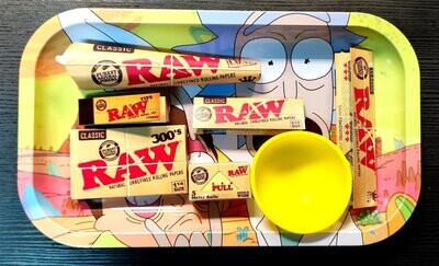 Pack Raw Con Bandeja Rick & Morty