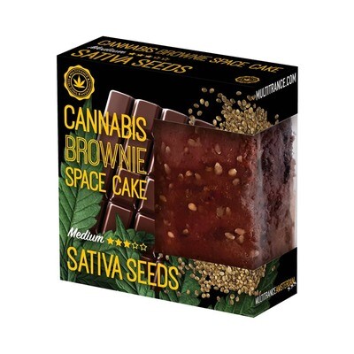 Cannabis Brownie De Chocolate Y Semillas De Cáñamo