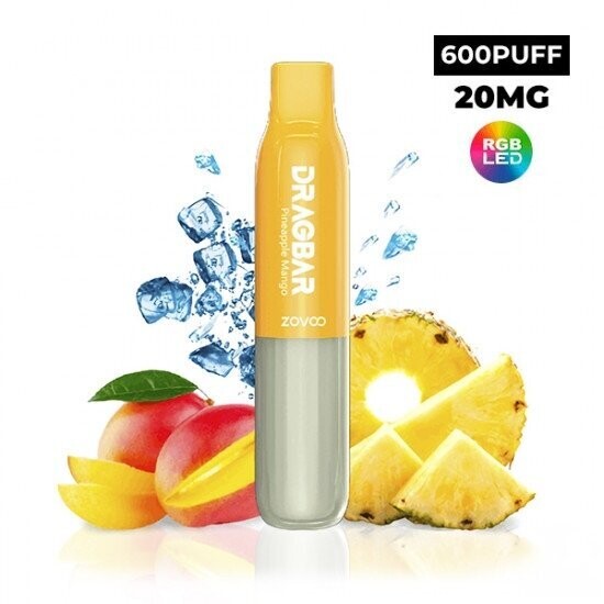 Pods Desechables 600 Puffs + Luces Leds - Pineapple Mango