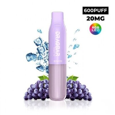 Pods Desechables 600 Puffs + Luces Leds - Grape Ice