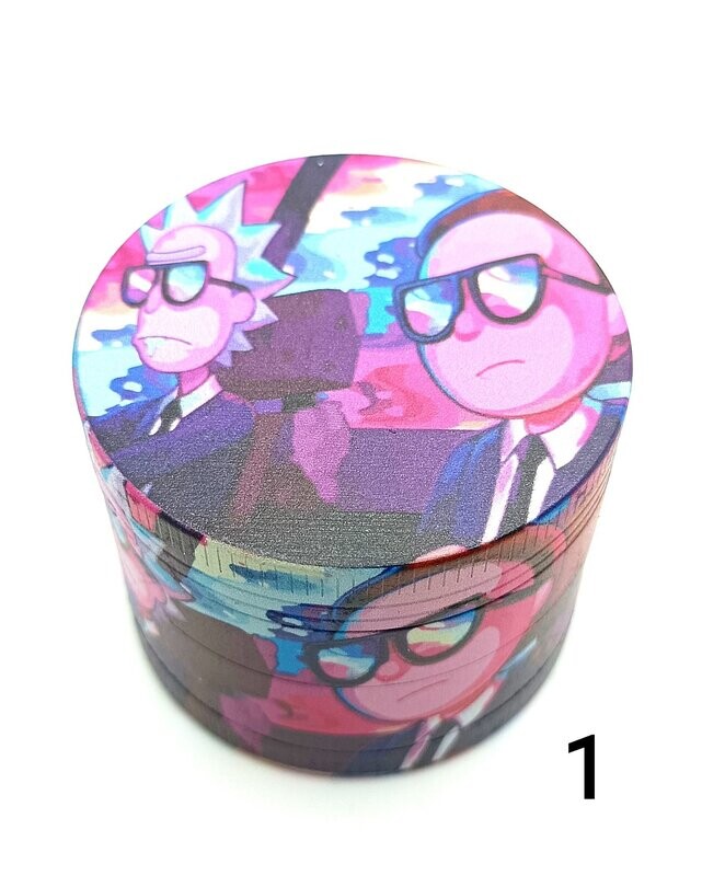 Grinder Metálico Rick & Morty 4 Partes (2 Diseños)