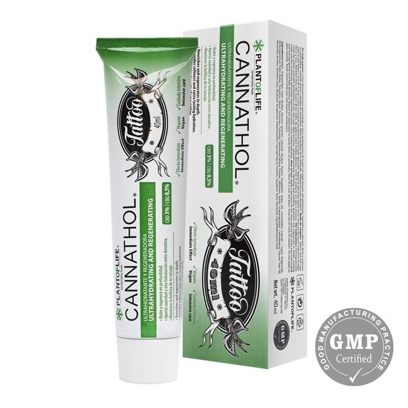 Cannathol Crema Para Tatuajes CBD y CBG 40ML